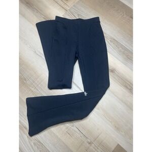 Alo Yoga Black Zipper Flare Leggings XS High Rise Yoga Pants